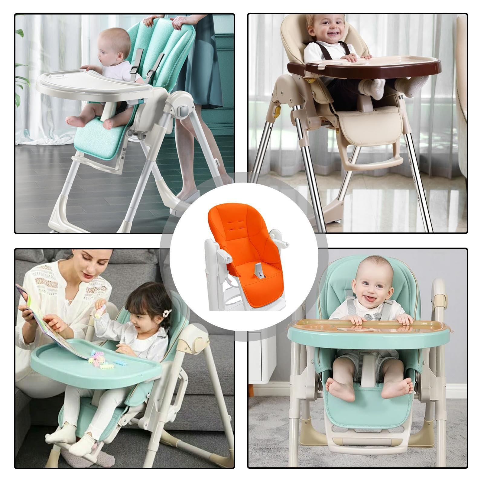 LAFANDE LAFANDE High Chair Covers for Baby, Baby Dining Chair Cushion, Breathable Cushion Dining Chair, PU Leather with Padding Seat for Peg Perego Tatamia