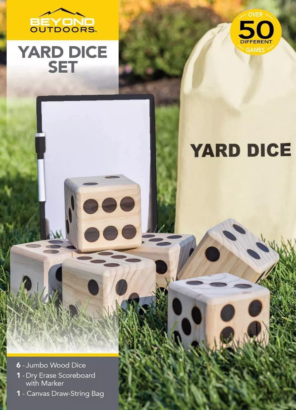 Beyond Outdoors Beyond Outdoors Wooden Yard Dice Lawn Bowling Set