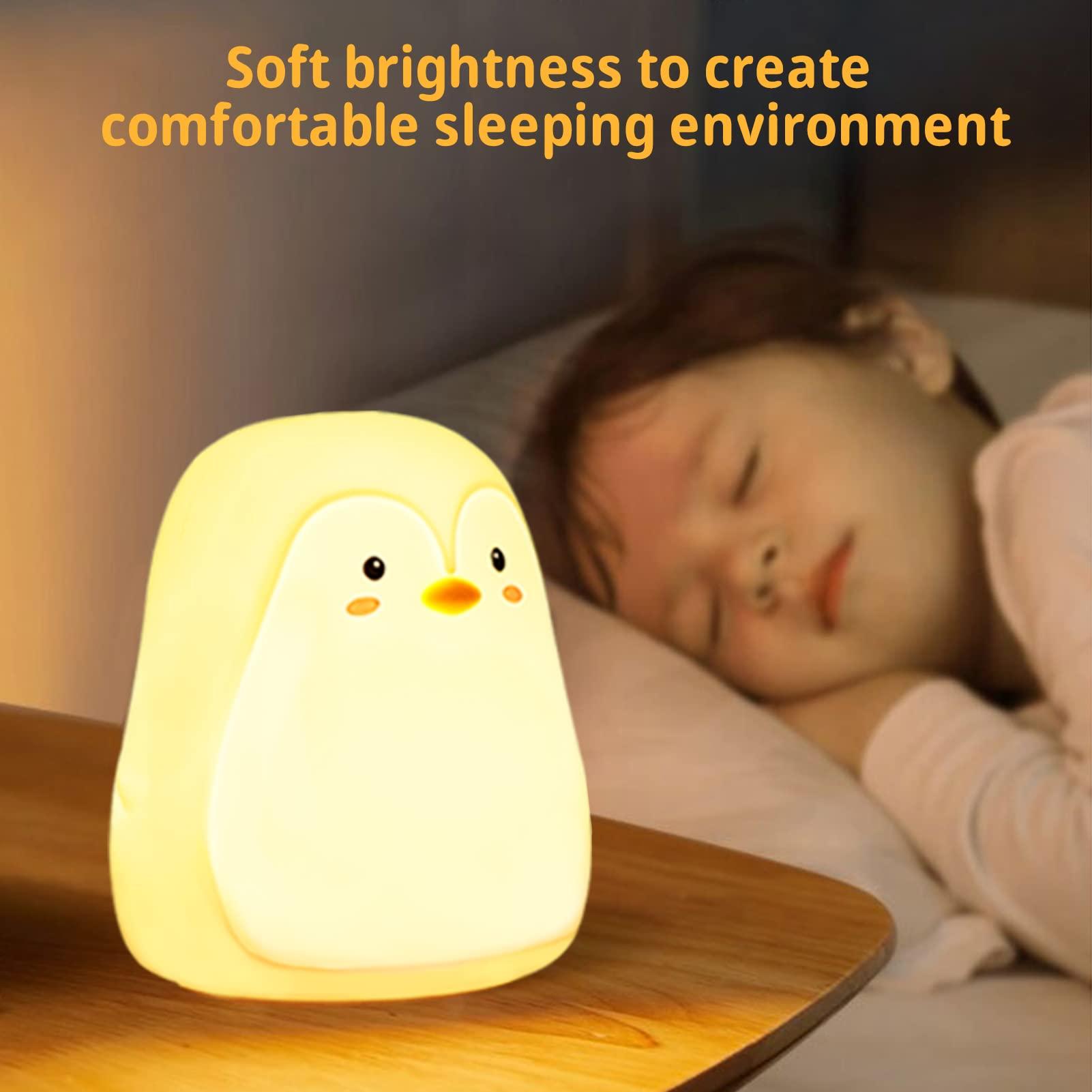 Tremdwoto Tremdwoto Night Light for Kids, Penguin Silicone Nightlight Lamp, 7 Color Changing Nursery Night Light for Kids Bedroom, Super Gift for Boys Girls Toddler Children