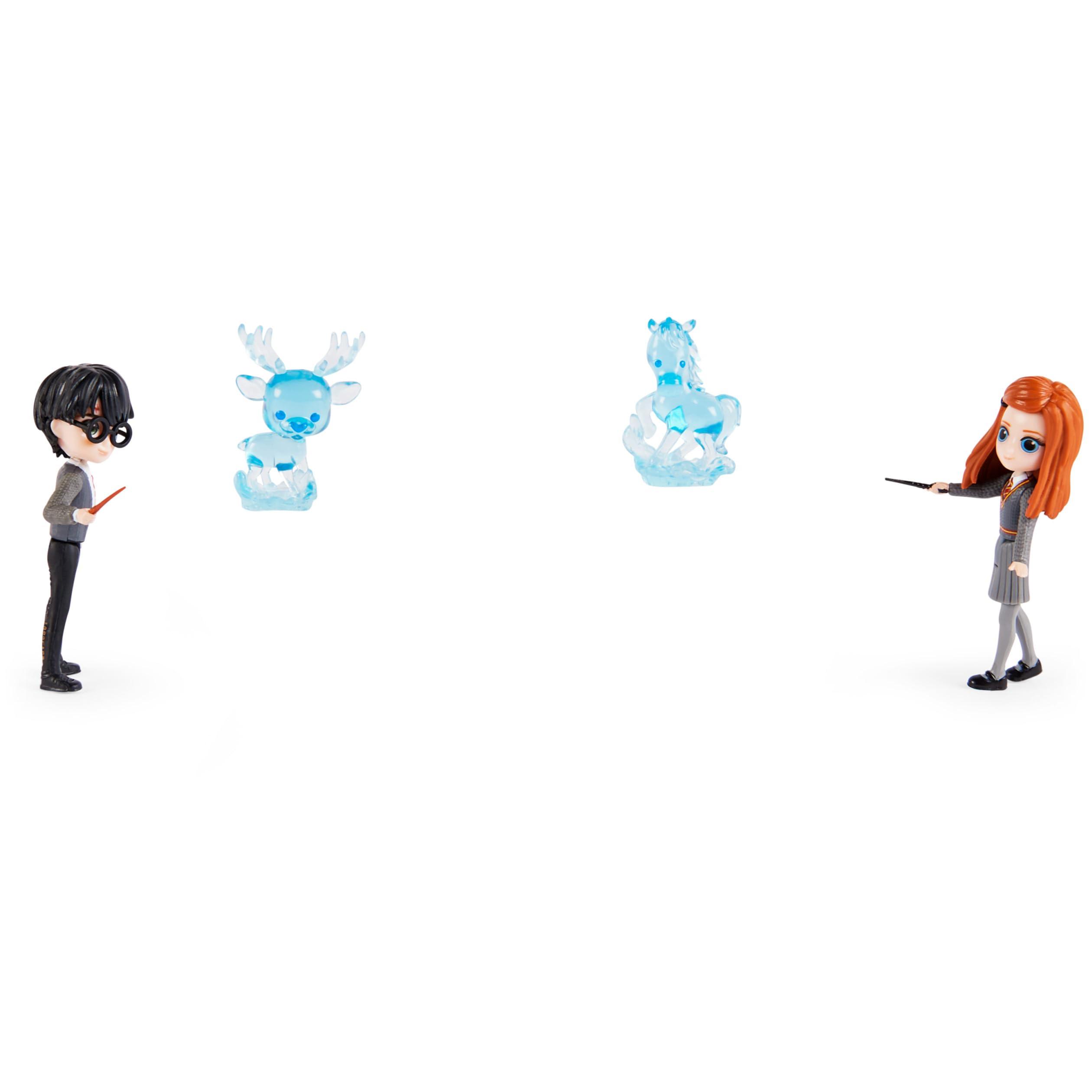 Wizarding World Wizarding World, Magical Minis Harry Potter and Ginny Weasley Patronus Friendship Set with 2 Toy Figures and 2 Creatures, Kids Toys for Ages 5 and up