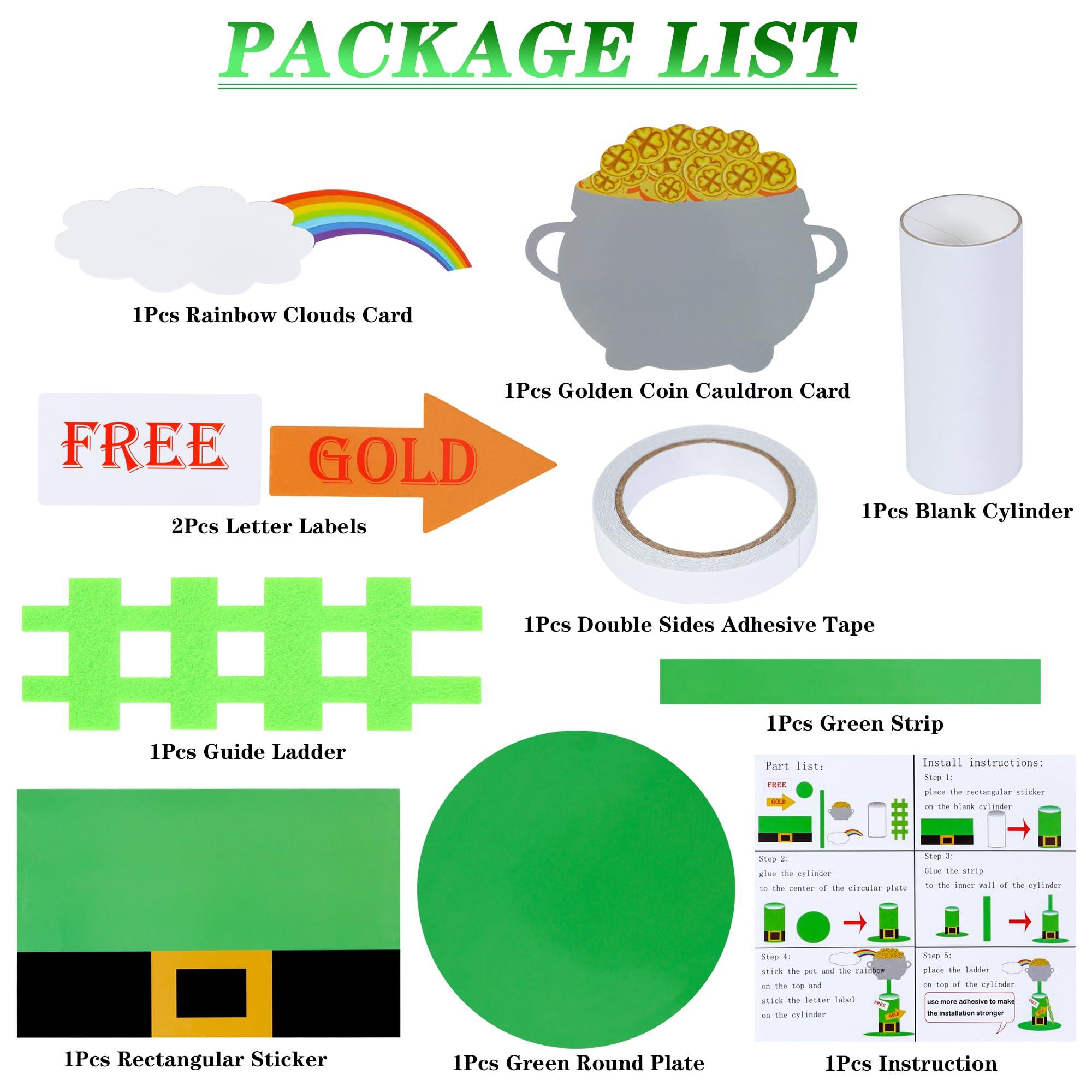 Sozize Sozize St Patrick\'s Day Leprechaun Trap Kit St Patricks Day Crafts Catch a Leprechaun Kit St Patrick\'s Day DIY Toys Leprechaun Traps Decorations for Kids