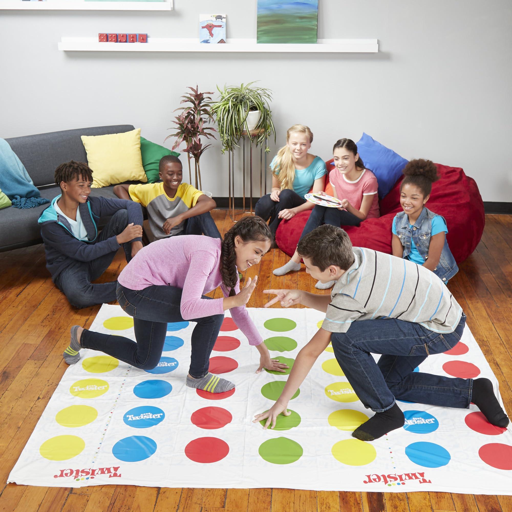 Hasbro Gaming Hasbro Gaming Twister Ultimate: Bigger Mat, More Colored Spots, Family, Kids Party Game Age 6+; Compatible with Alexa (Amazon Exclusive)