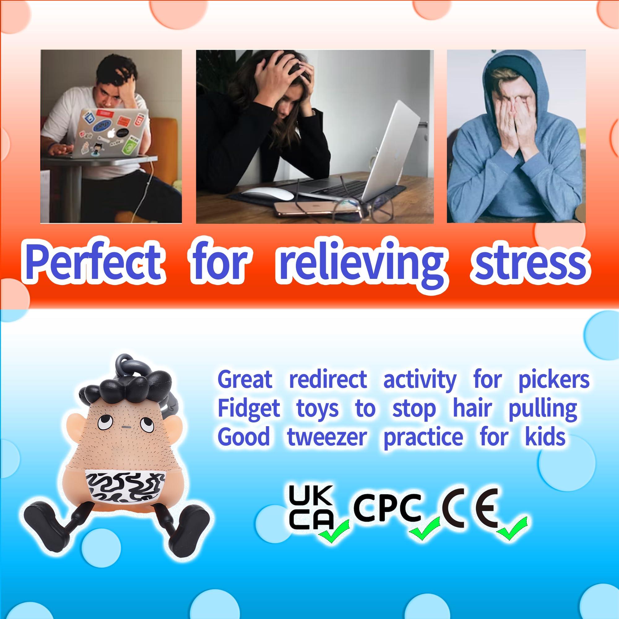 L&L LEOLUCAS Super Skin Picking Fidget Toys for Pickers ADHD OCD Anxiety Relief,for Individuals with trichotillomania,Providing a Safe and Non-Destructive Outlet for Hair-Pulling urges.Christmas Birthday Gift