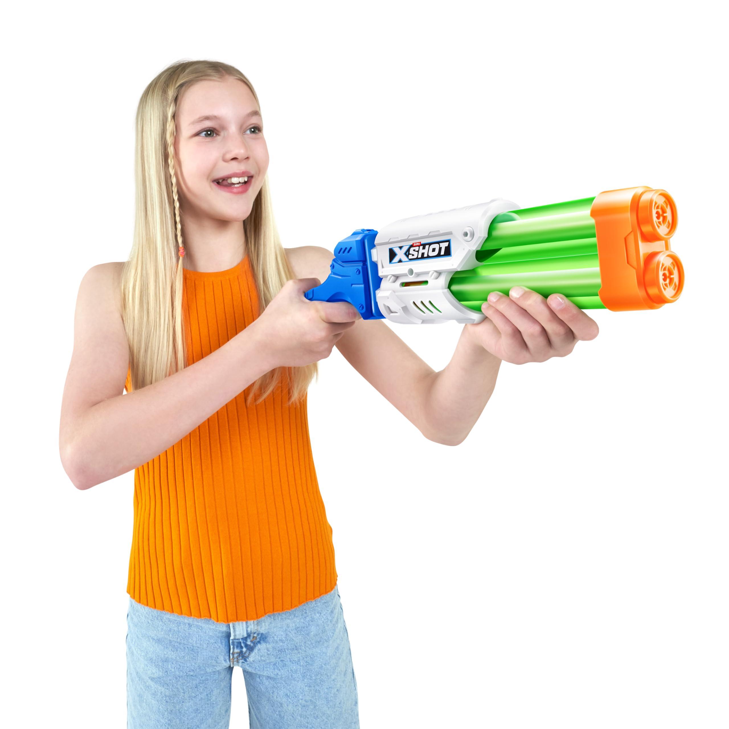 XShot X-Shot Small Dual Stream Water Blaster 2 Pack by ZURU Dual Play Water Toy, Dual Stream Blaster, Water Toy for Children, Teen and Adults