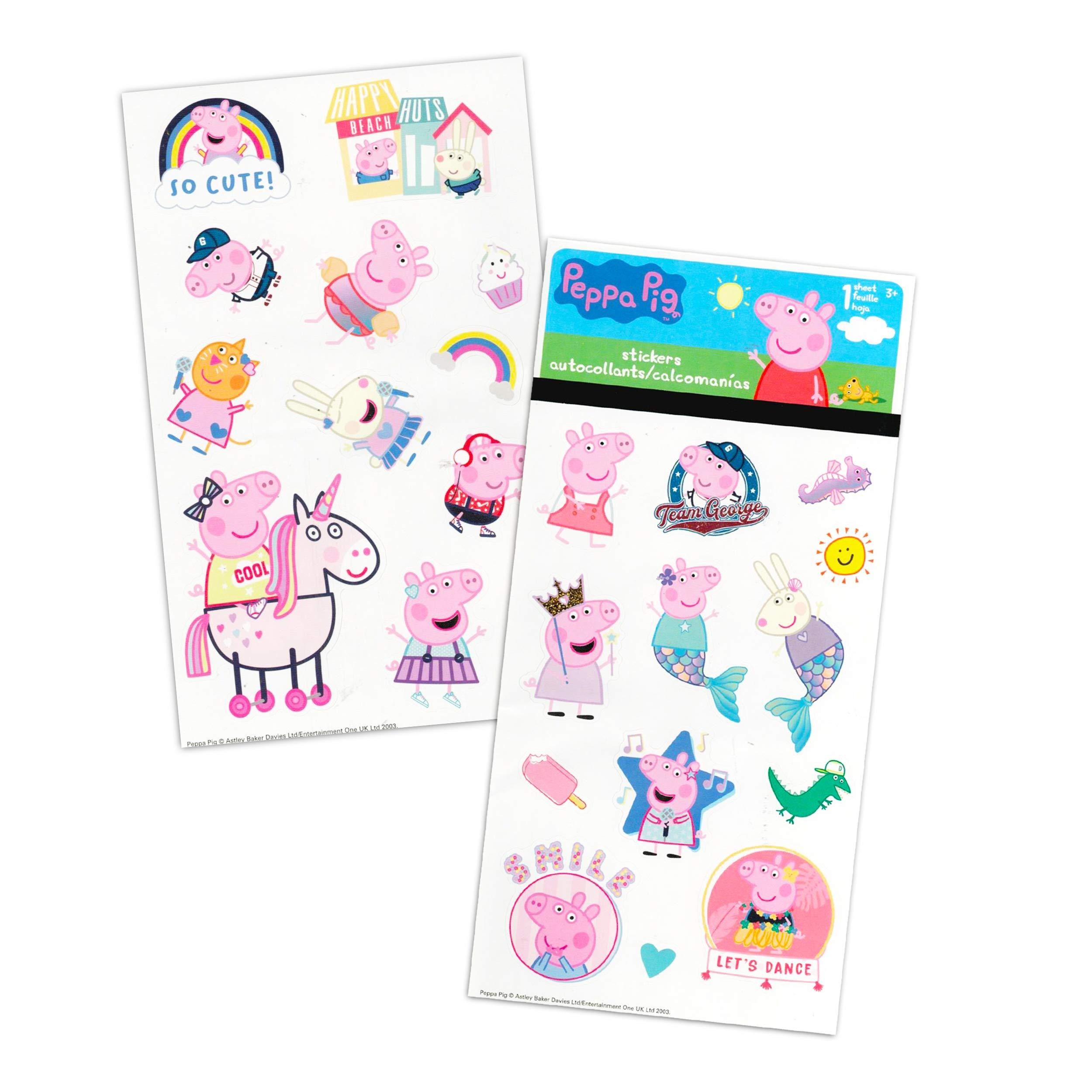 Peppa Pig Peppa Pig Floor Puzzles for Kids Ages 3-5 - Bundle with Peppa Pig Foam Floor Puzzle, Peppa Pig Look and Find Book, Stickers, More | Peppa Pig Puzzle Set