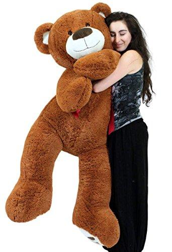 Big Plush Big Plush Personalized 5 Foot Teddy Bear Soft Life Size Animal with Bigfoot Paws - Customized with Your Message