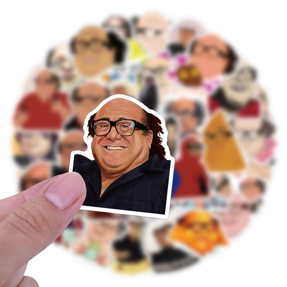CHVISO CHVISO53 PCS Danny Devito Stickers, Meme Danny Dorito Sticker, Danny Devito Sticker Pack, Funny Meme Frank Reynolds Sticker, Danny Devito Meme Sticker, Alway Sunny Sticker Decals for Car Lapt